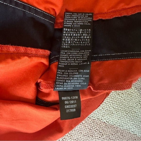 HARLEY DAVIDSON ZIP  FRONT ORANGE BLOUSE - M - Picture 9 of 13